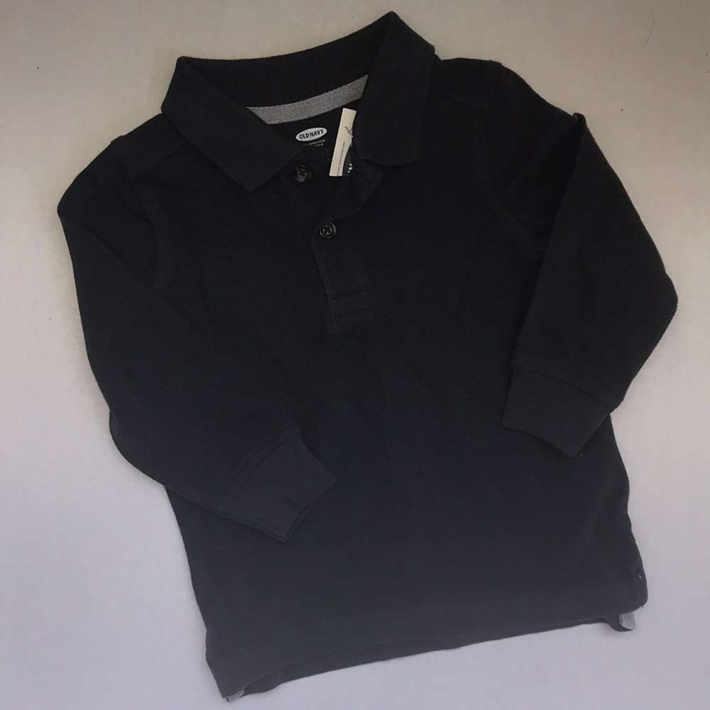 Toddlers Long Sleeve Polo Shirt